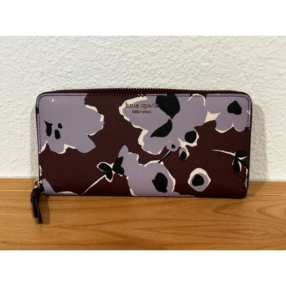 Kate Spade Cameron Floral Bouquet Large Continental Wallet - Picture 1 of 5